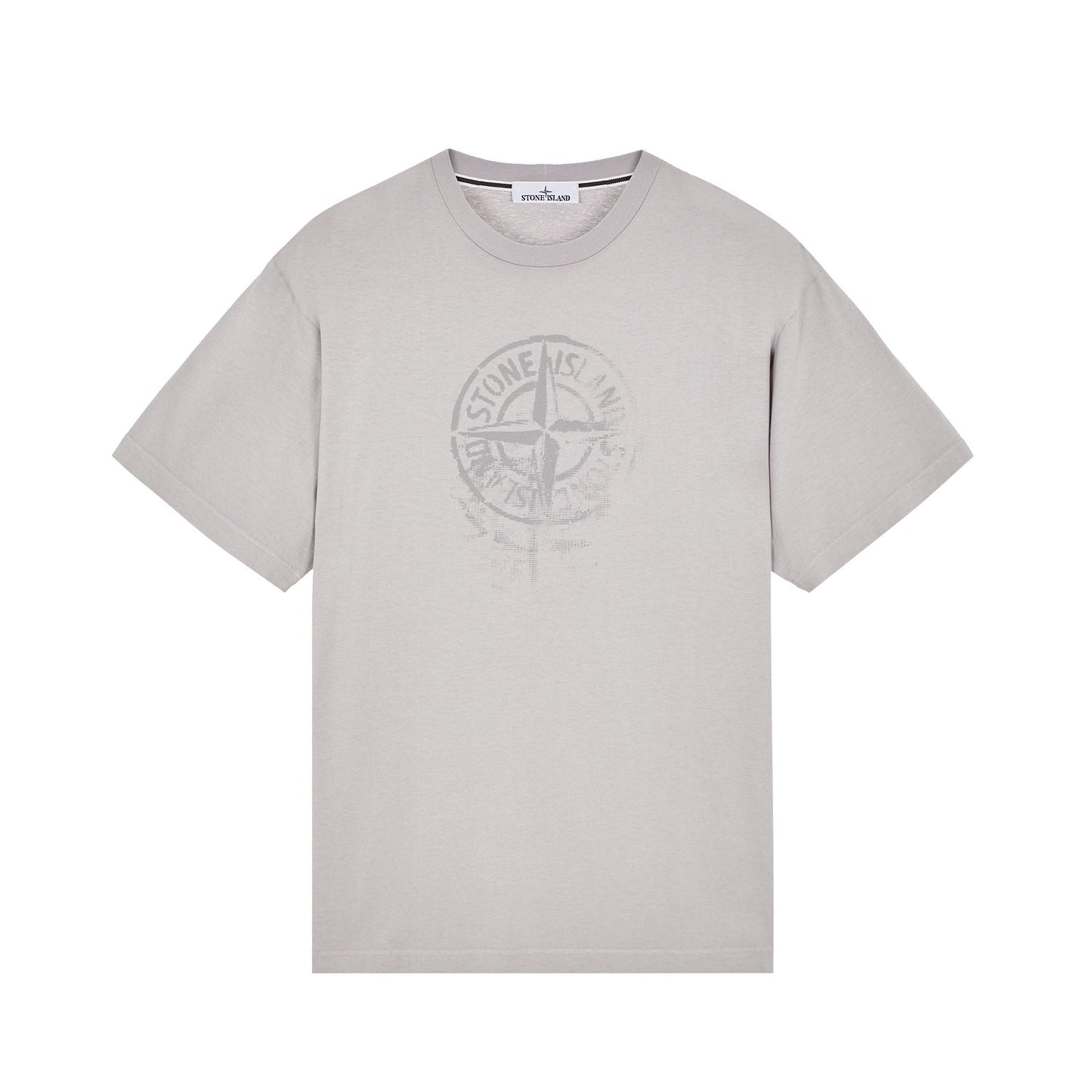 Stone Island Reflective One T-Shirt - V0064 Dust Grey - Escape Menswear