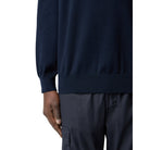 Stone Island Soft Organic Cotton Sweatshirt - V0020 Navy Blue - Escape Menswear