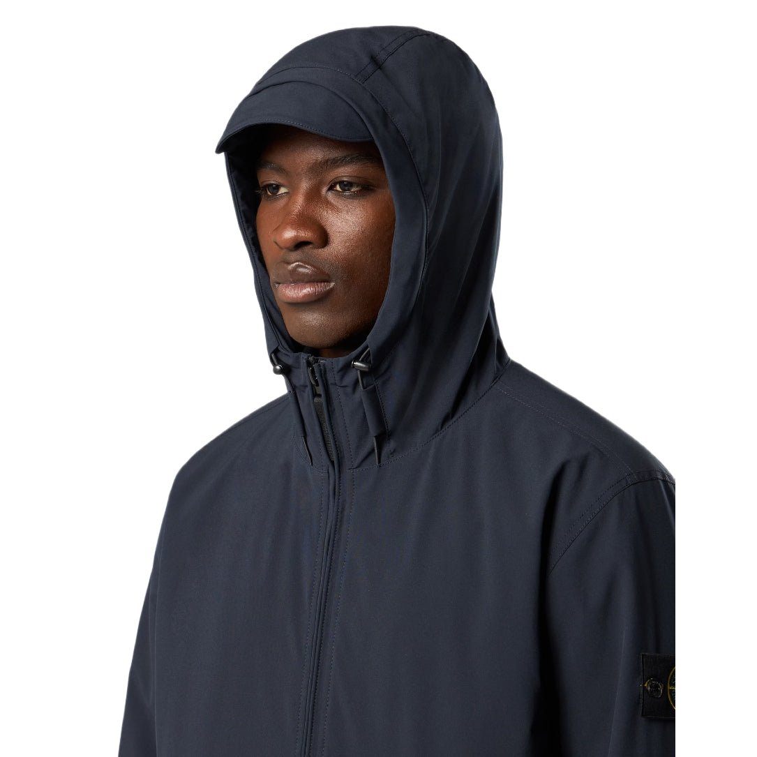 Stone Island Soft Shell - R E.Dye® Jacket - V0020 Navy Blue - Escape Menswear