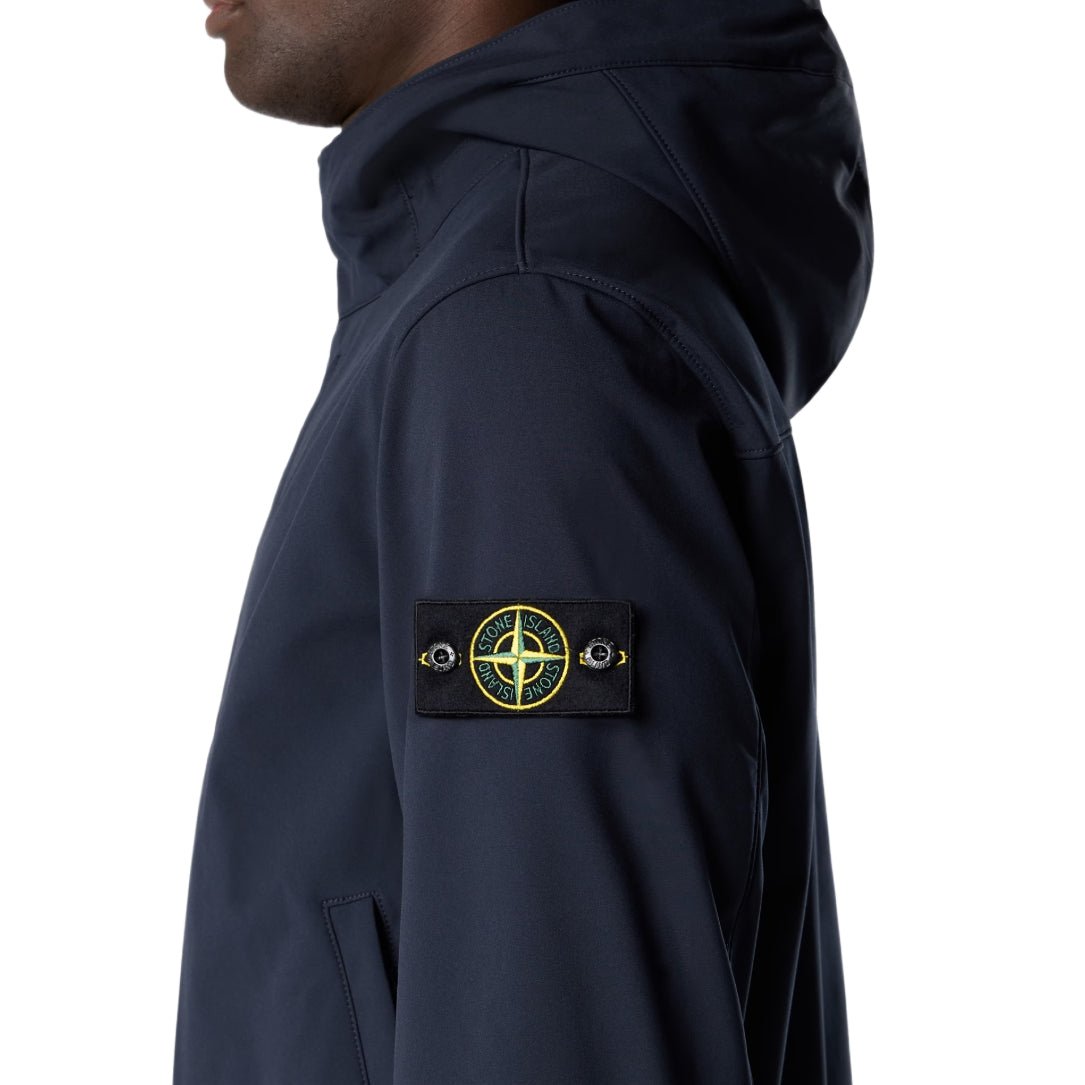 Stone Island Soft Shell - R E.Dye® Polyester Jacket - V0020 Navy Blue - Escape Menswear