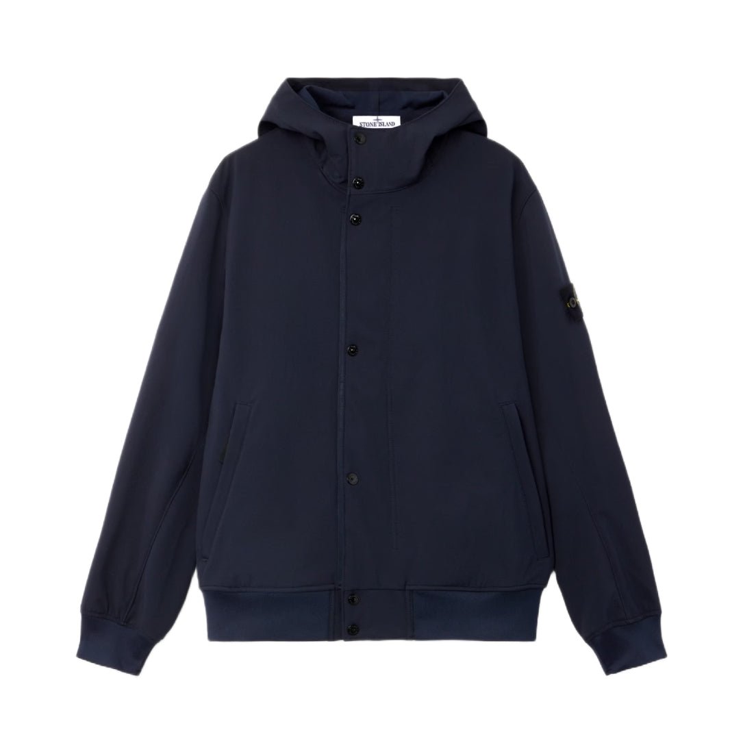 Stone Island Soft Shell - R E.Dye® Polyester Jacket - V0020 Navy Blue - Escape Menswear