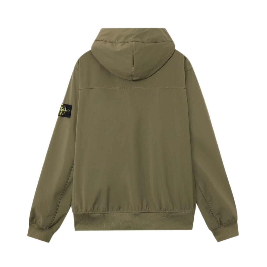 Stone Island Soft Shell - R E.Dye® Polyester Jacket - V005G Military Green - Escape Menswear