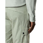 Stone Island Stretch Cotton Twill Cargo Shorts - 055 Sage Green - Escape Menswear