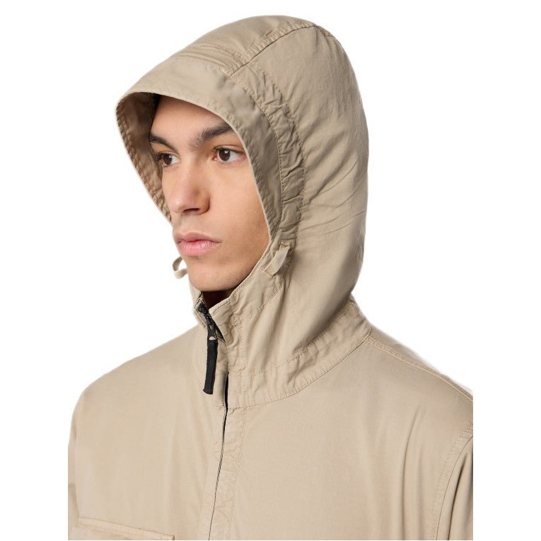 Stone Island Stretch Cotton Twill Jacket - 09A Desert - Escape Menswear