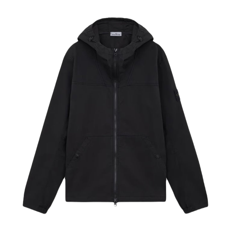 Stone Island Supima Cotton Twill Jacket - Black - Escape Menswear