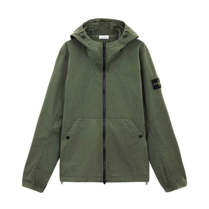 Stone Island Supima Cotton Twill Jacket - Musk Green - Escape Menswear