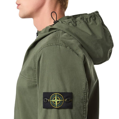 Stone Island Supima Cotton Twill Jacket - Musk Green - Escape Menswear