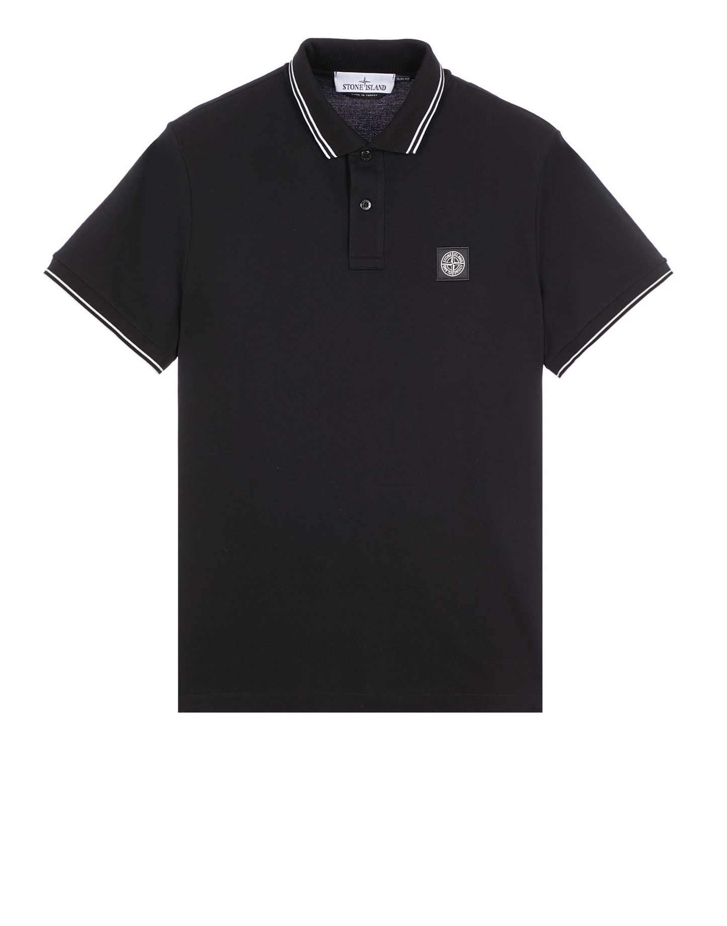 Stone Island Tipped Polo - Black - Escape Menswear