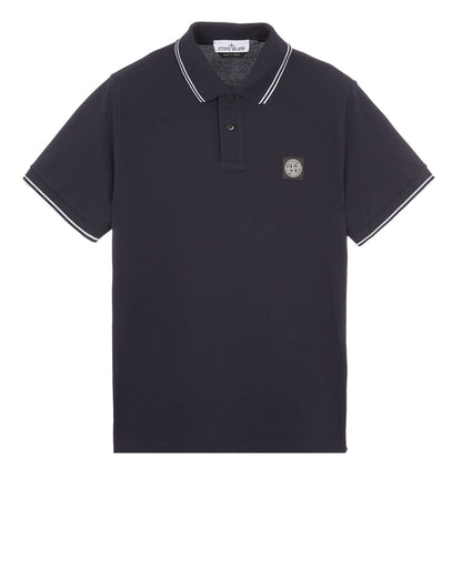 Stone Island Tipped Polo - Navy - Escape Menswear