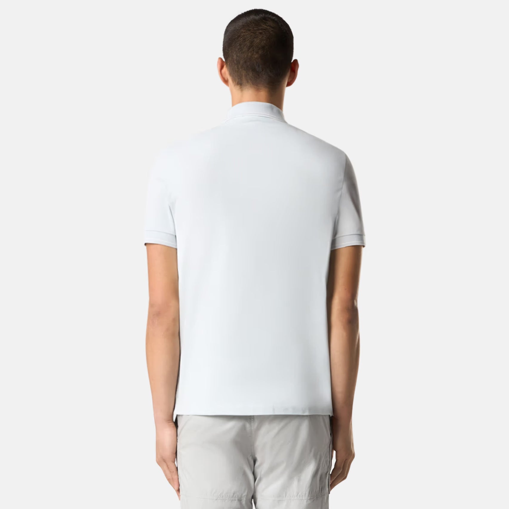 Stone Island Tipped Polo Shirt - V0041 Sky Blue - Escape Menswear
