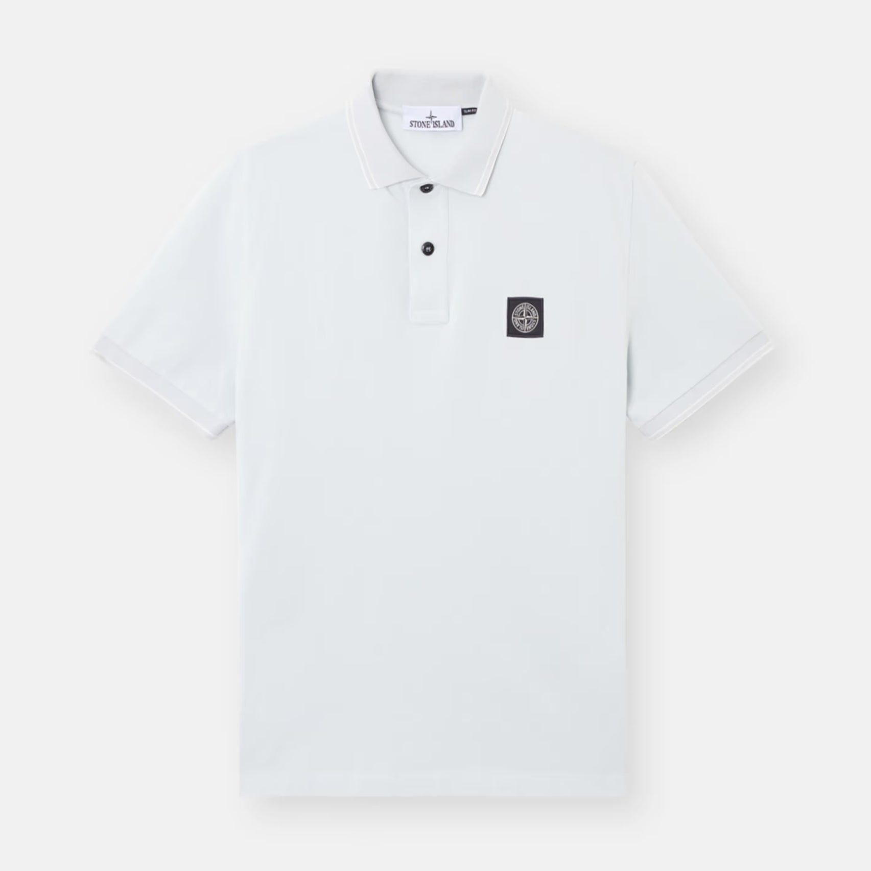 Stone Island Tipped Polo Shirt - V0041 Sky Blue - Escape Menswear