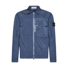 Stone Island Zip Pocket ECONYL® Nylon Overshirt - 024 Avio Blue - Escape Menswear