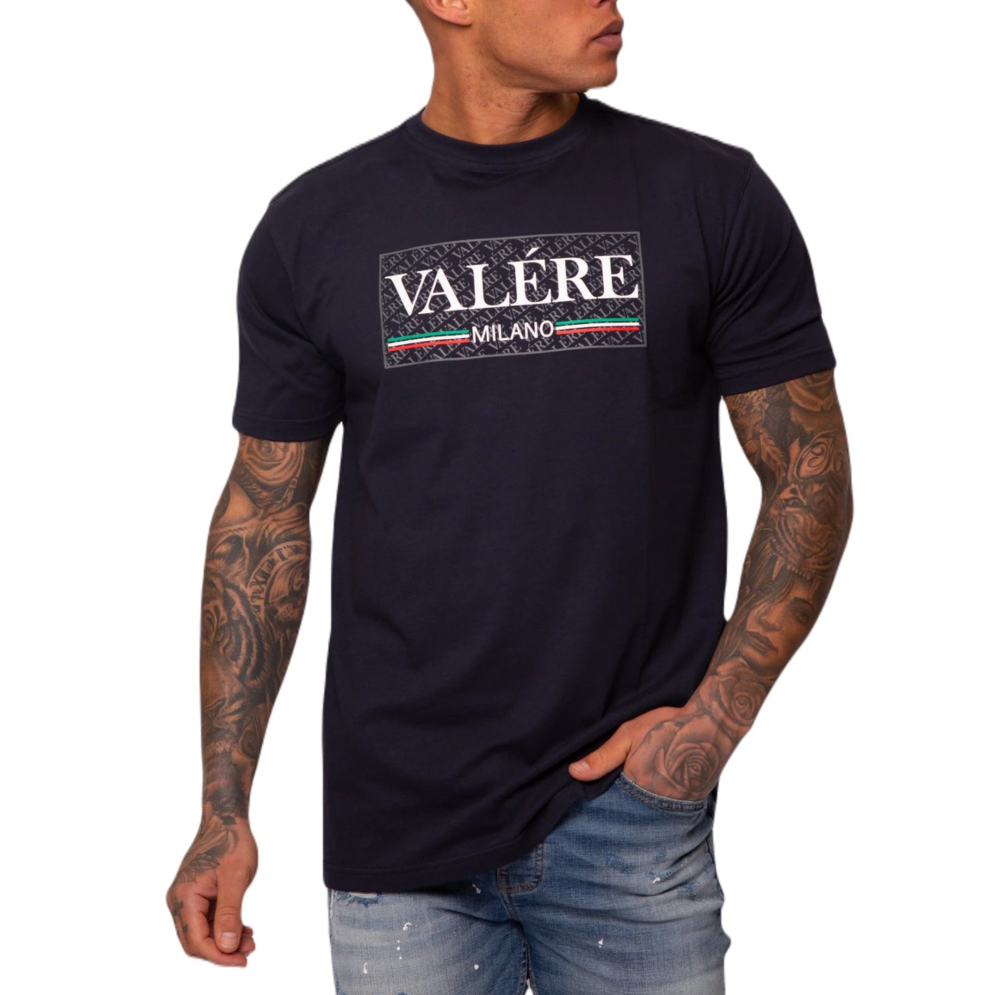 Valere Aristide T-Shirt - Navy - Escape Menswear