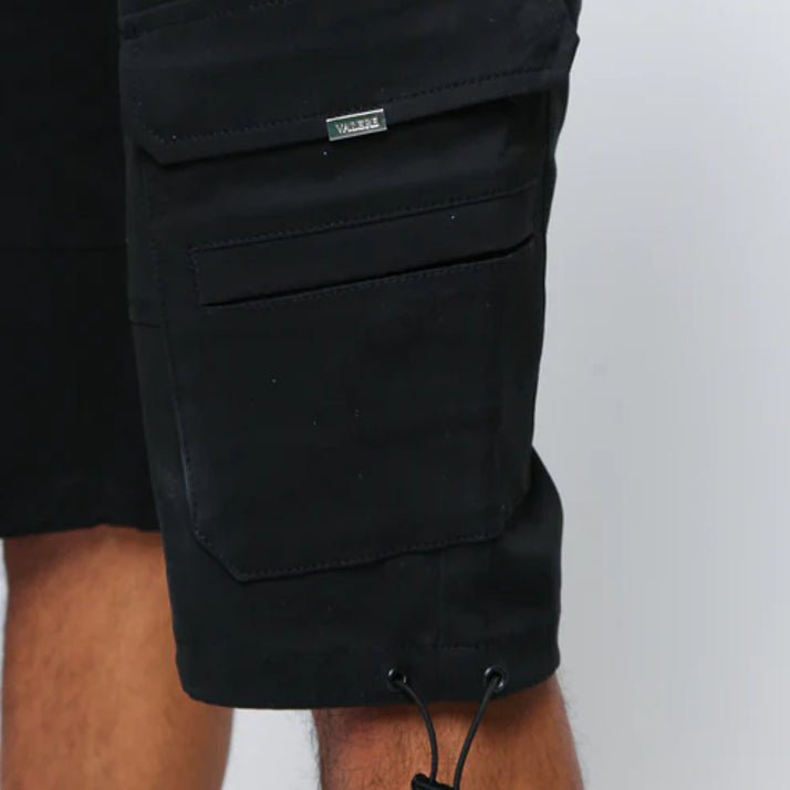 Valere Armando Cargo Shorts - Black - Escape Menswear