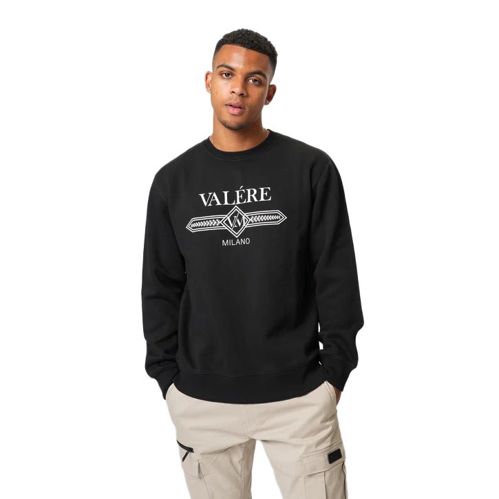 Valere Cavasso Sweatshirt - Black - Escape Menswear