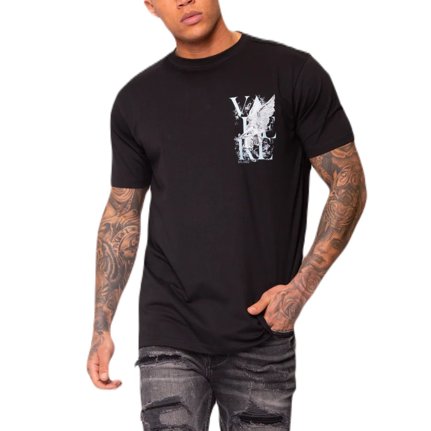 Valere Ciro T-Shirt - Black - Escape Menswear