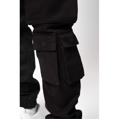 Valere Doppia Cargo Trouser - Black - Escape Menswear