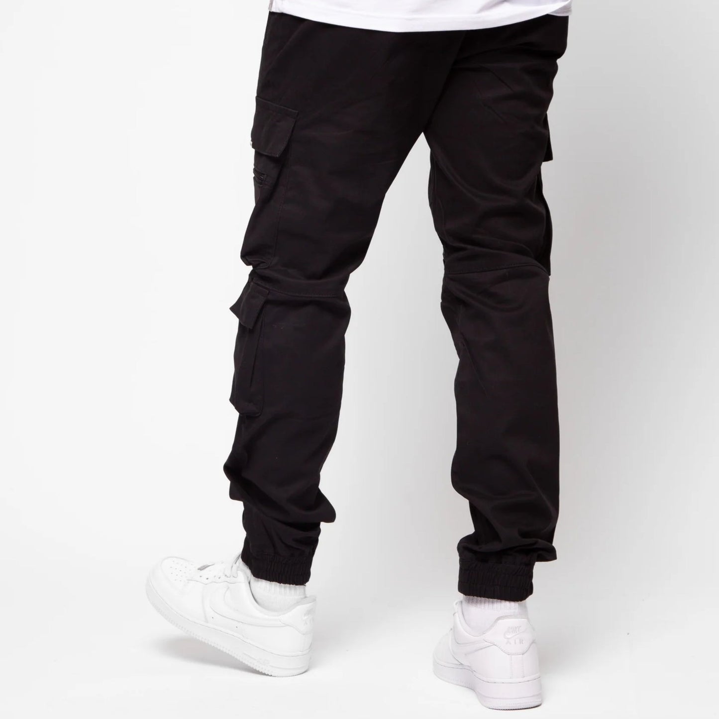 Valere Doppia Cargo Trouser - Black - Escape Menswear