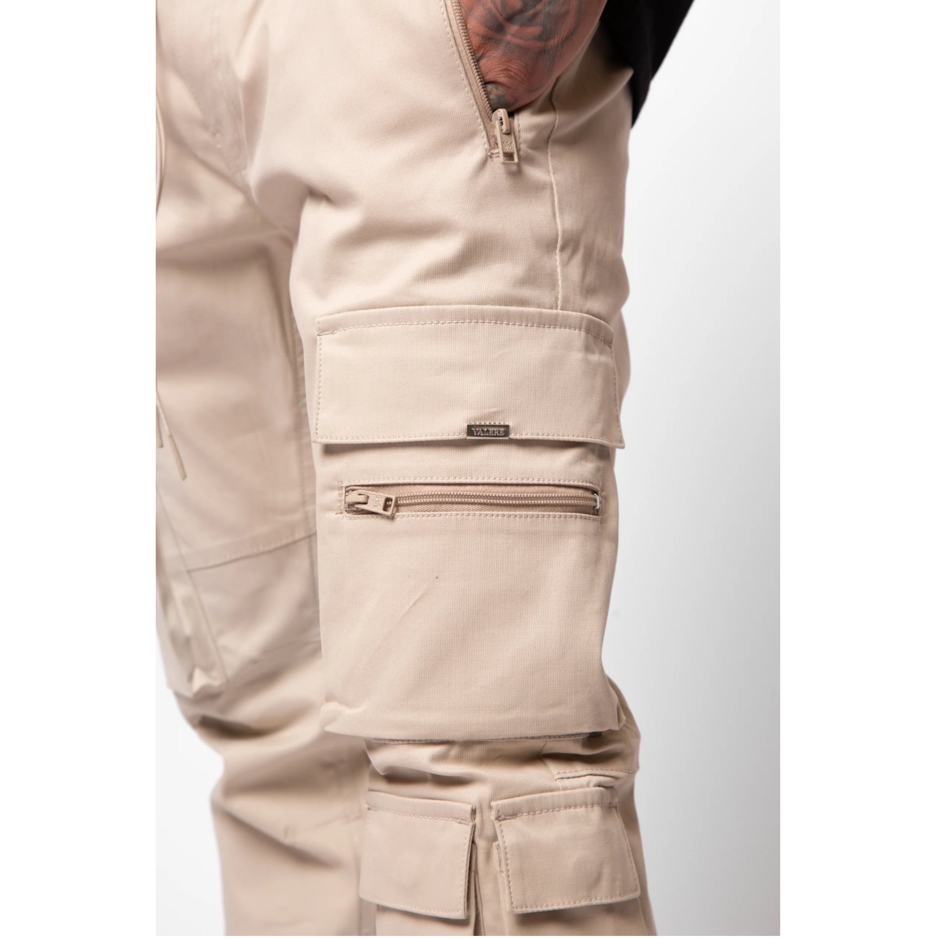 Valere Doppia Cargo Trouser - Stone - Escape Menswear