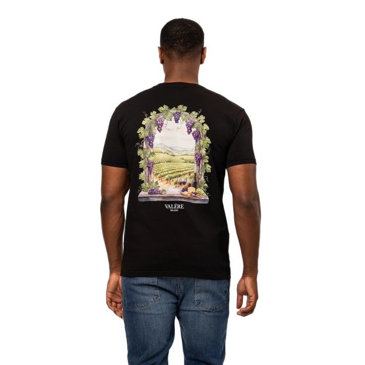Valere Greco T-Shirt - Black - Escape Menswear