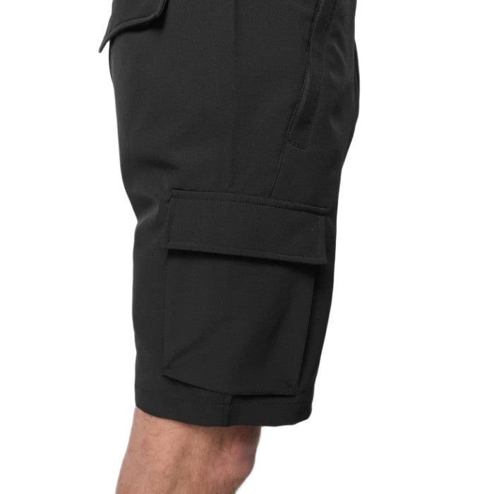 Valere Luxe Cargo Short - Black - Escape Menswear