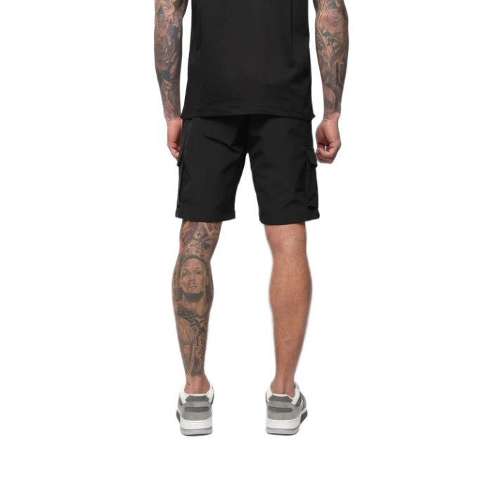Valere Luxe Cargo Short - Black - Escape Menswear