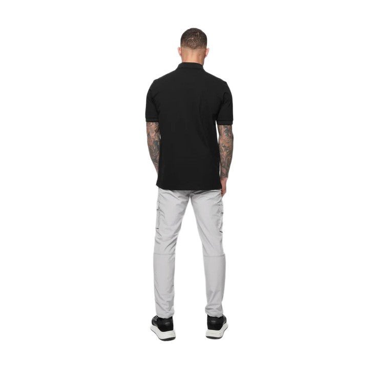 Valere Luxe Mercerised Pique Polo-Shirt - Black - Escape Menswear