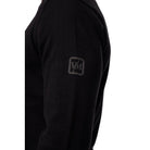 Valere Luxe Premium Long Sleeve Knit Polo - Black - Escape Menswear