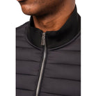 Valere Luxe Premium Quilted Hybrid Jacket - Black - Escape Menswear