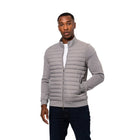Valere Luxe Premium Quilted Hybrid Jacket - Grey - Escape Menswear