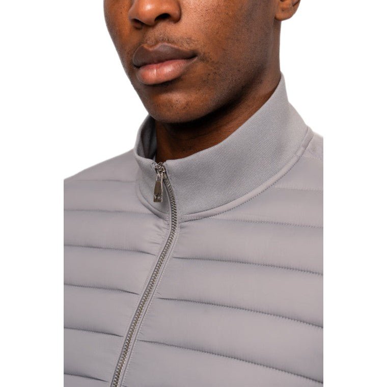Valere Luxe Premium Quilted Hybrid Jacket - Grey - Escape Menswear