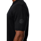 Valere Luxe Premium Short Sleeve Knit Polo - Black - Escape Menswear