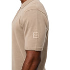 Valere Luxe Premium Short Sleeve Knit Polo - Stone - Escape Menswear