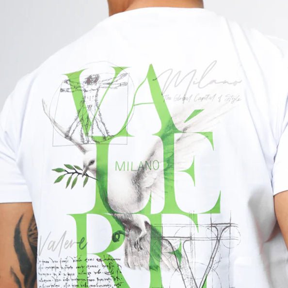 Valere Meazza T-Shirt - White - Escape Menswear