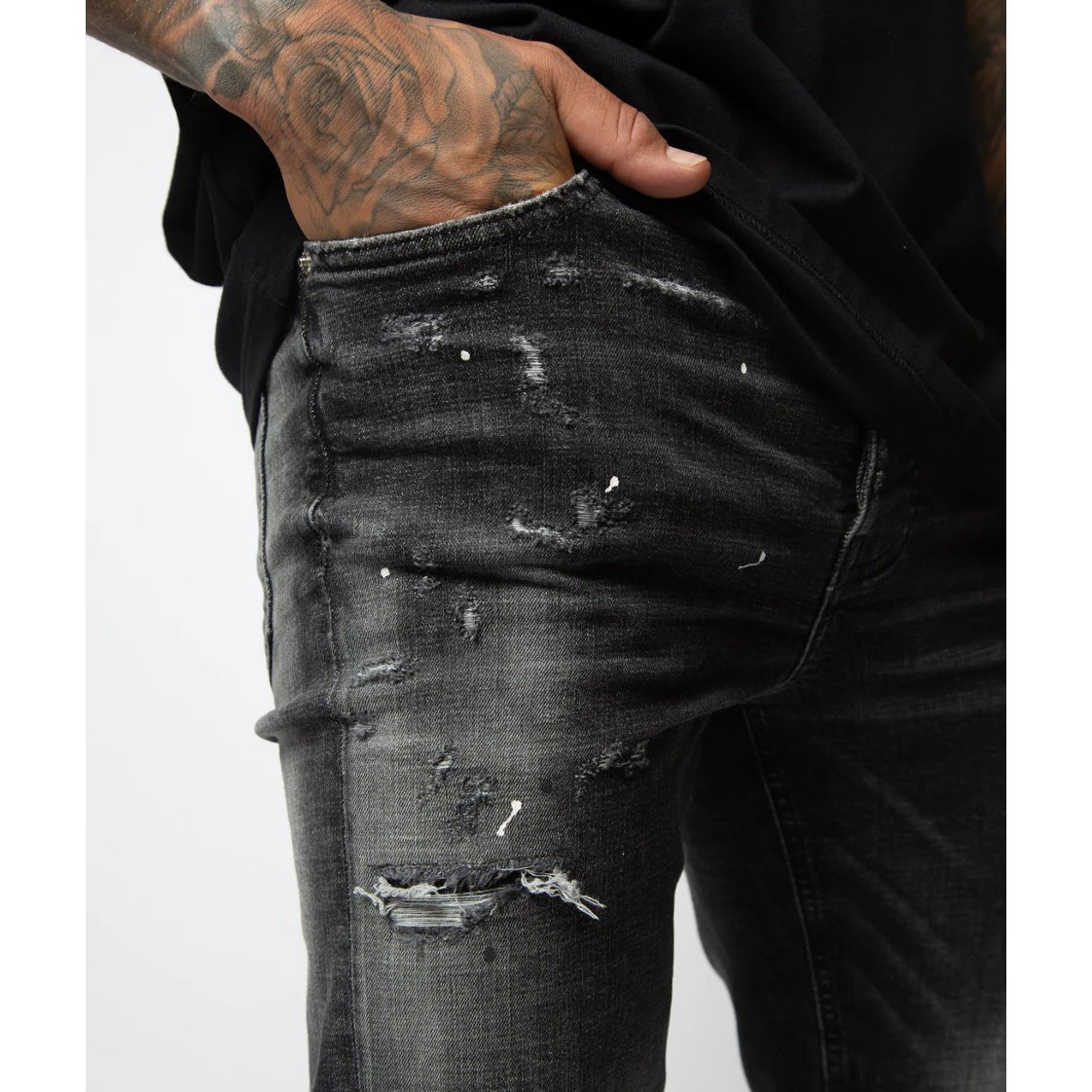 Valere Mosole Jeans - Black - Escape Menswear