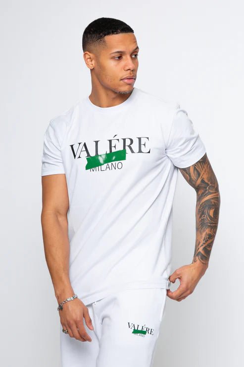Valere Nastro T-Shirt - White/Green - Escape Menswear