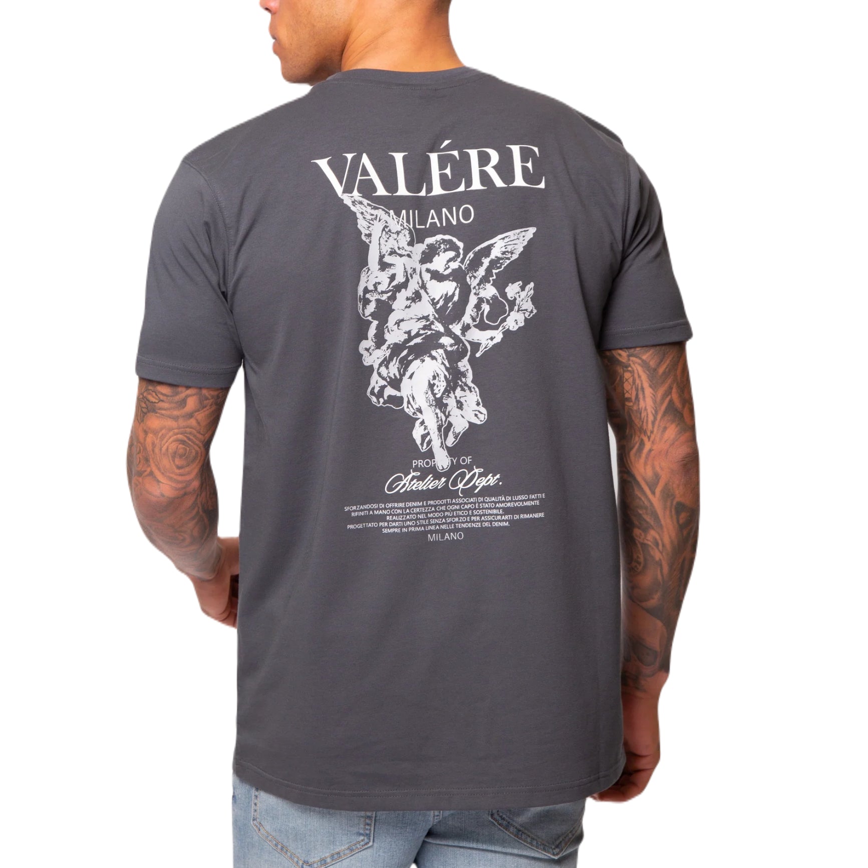 Valere Nesti T-Shirt - Charcoal - Escape Menswear