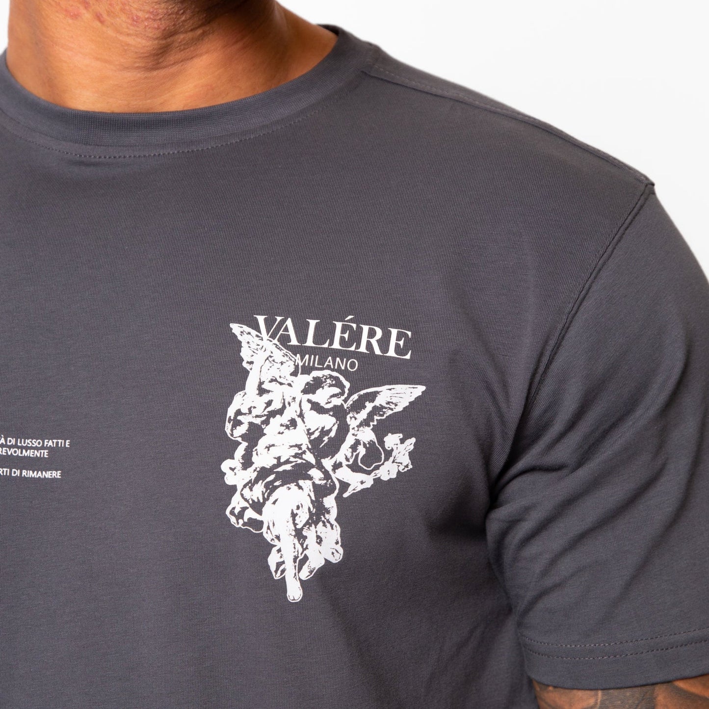 Valere Nesti T-Shirt - Charcoal - Escape Menswear