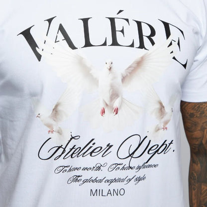 Valere Pertuso T-Shirt - White - Escape Menswear