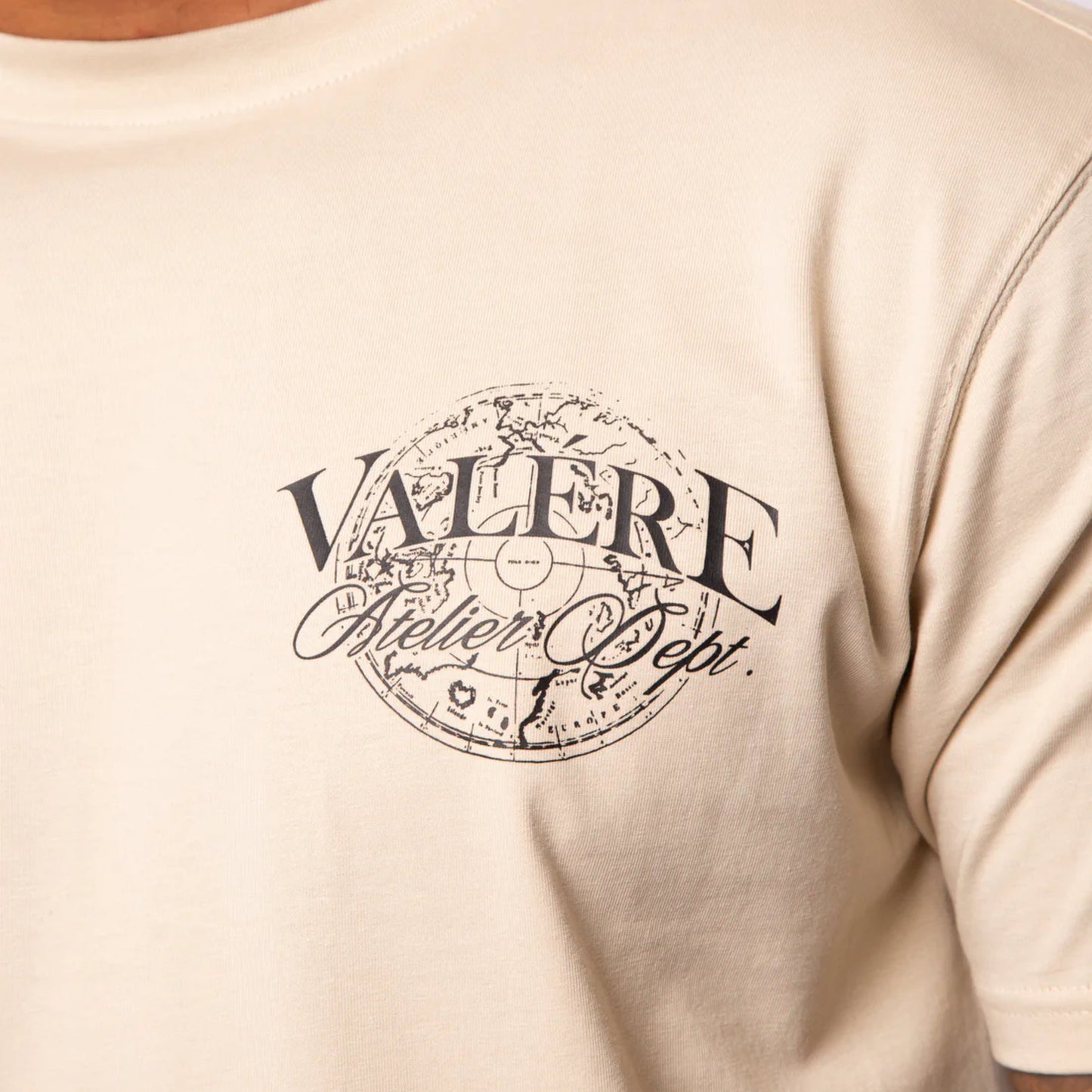 Valere Sagato T-Shirt - Stone - Escape Menswear