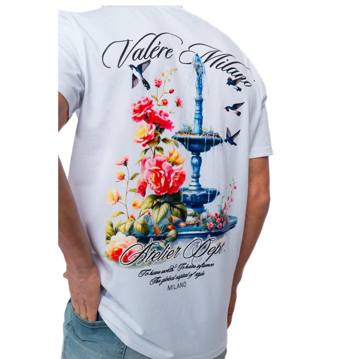 Valere Tanaro T-Shirt - White - Escape Menswear