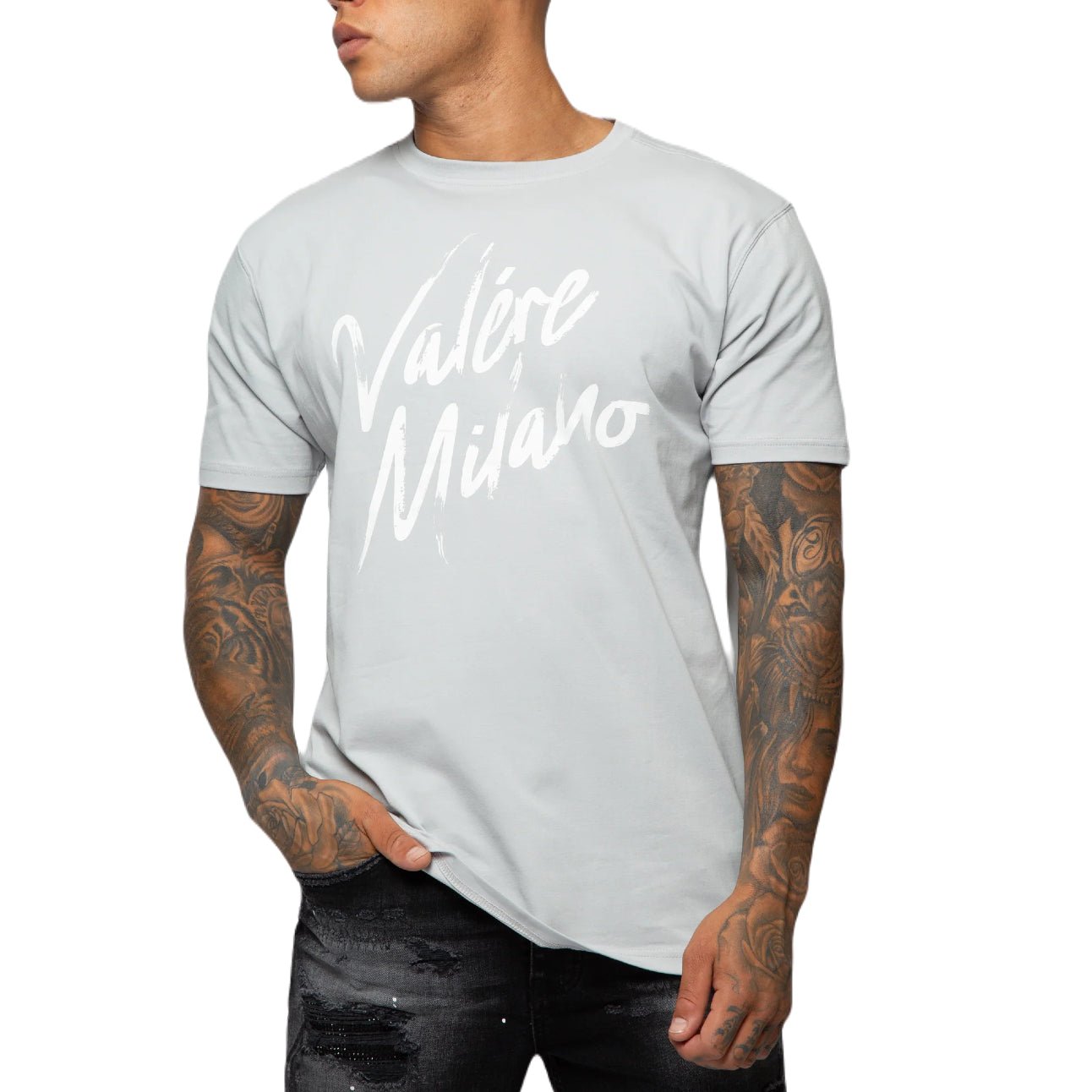 Valere Tyrol T-Shirt - Light Grey - Escape Menswear