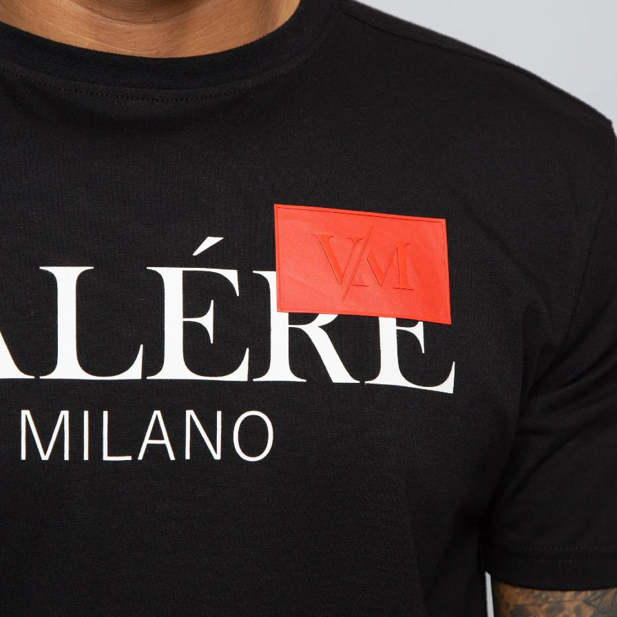 Valere Veneto T-Shirt - Black - Escape Menswear