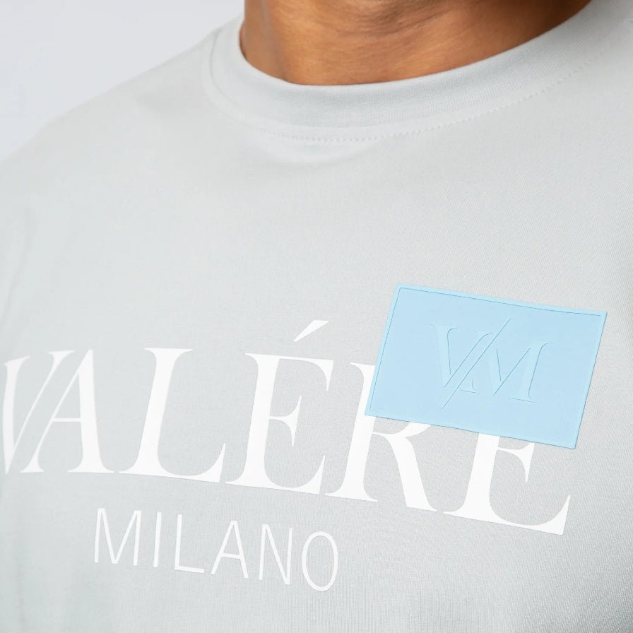 Valere Veneto T-Shirt - Light Grey - Escape Menswear