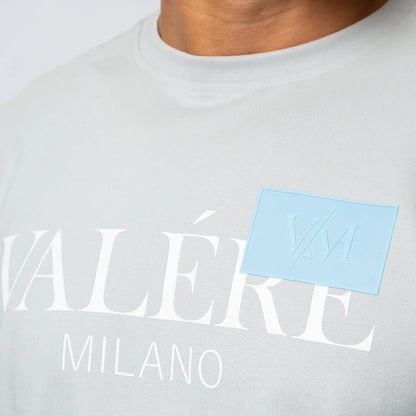 Valere Veneto T-Shirt - Light Grey - Escape Menswear