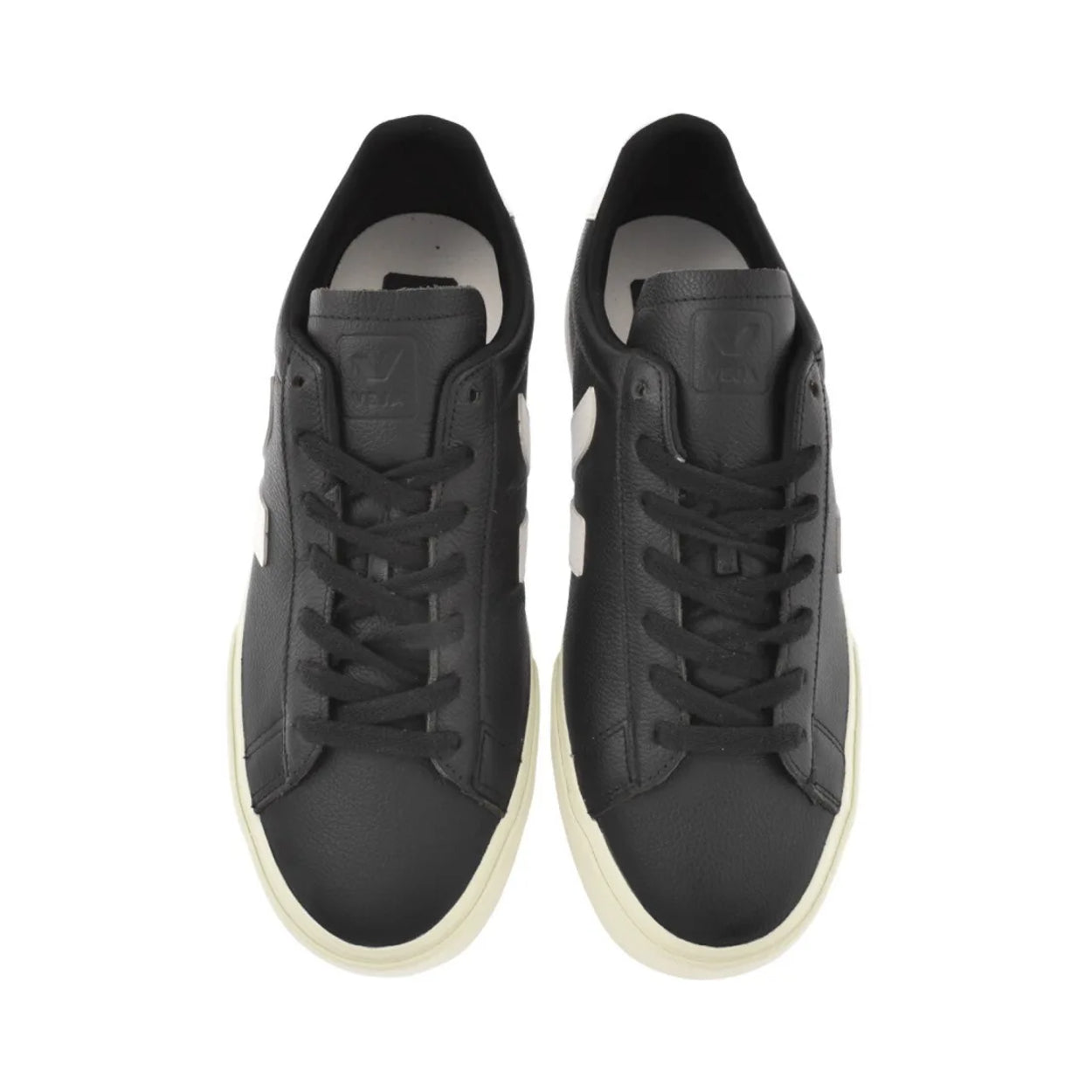 Veja CAMPO Chromefree Leather Trainer - Black/White - Escape Menswear