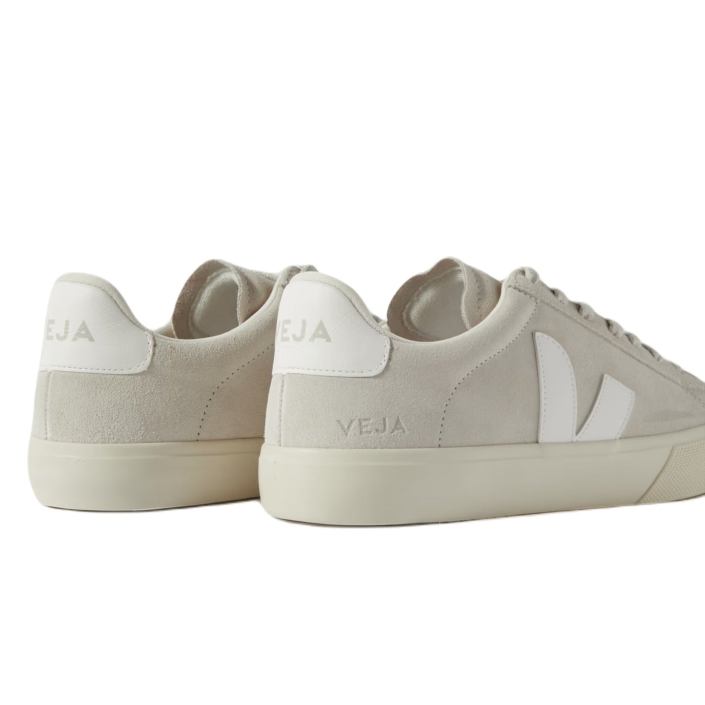 Veja CAMPO Suede Trainers - Natural White - Escape Menswear