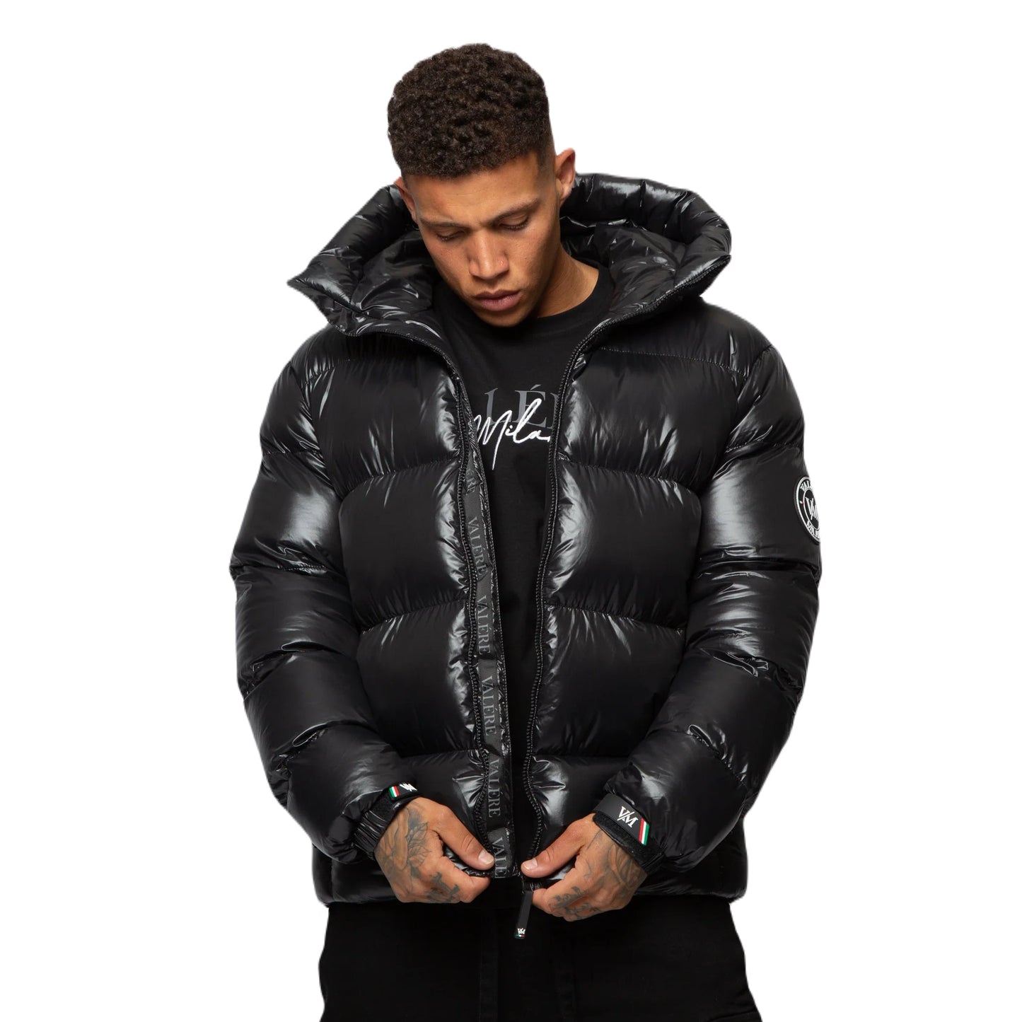 Velere Tomeo Puffa Jacket - Black - Escape Menswear