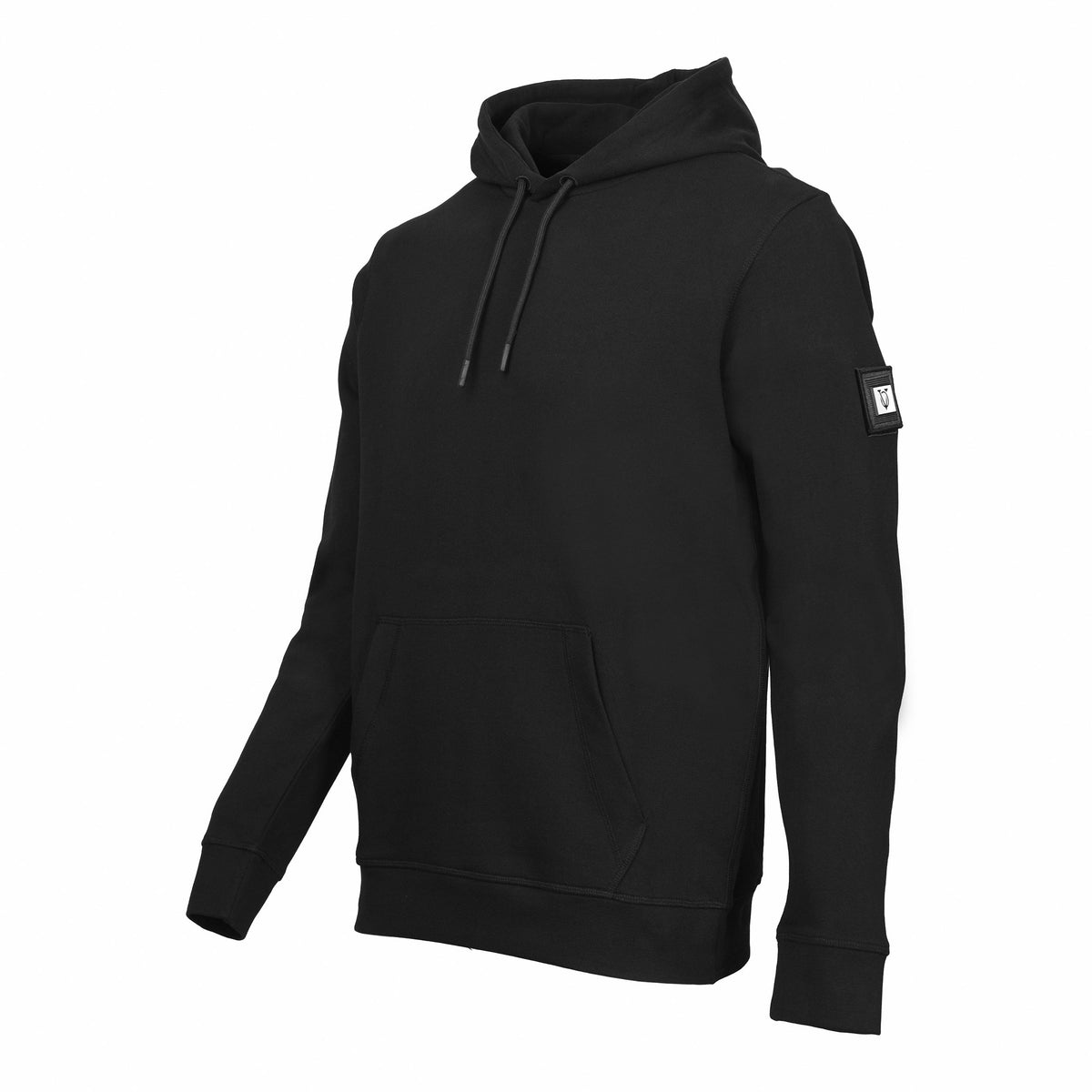 Vito Oliva Badge Hoodie - Black - Escape Menswear