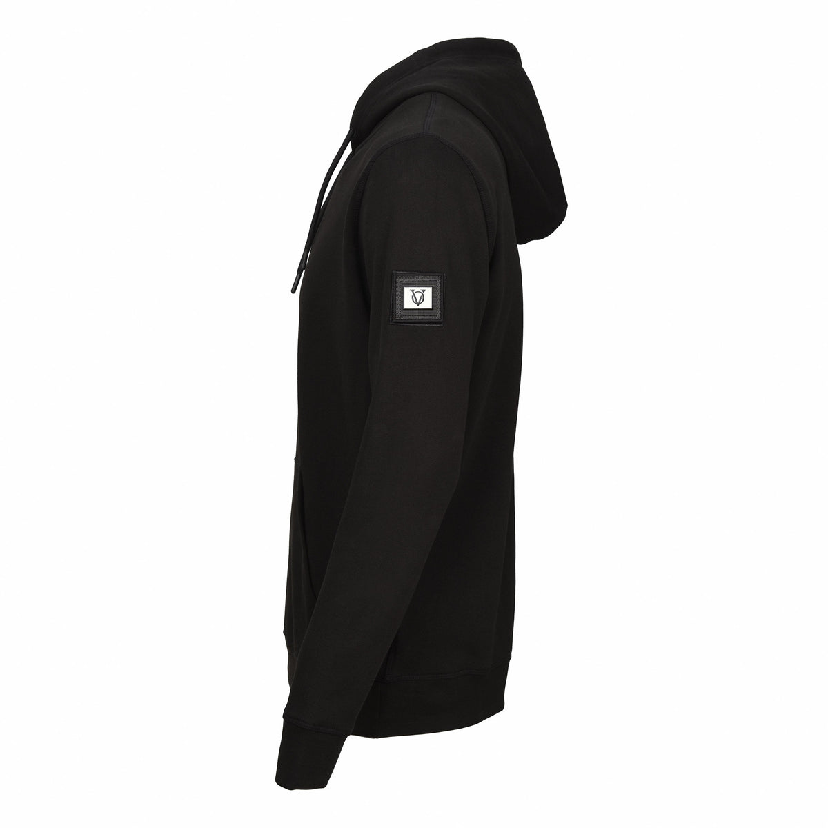 Vito Oliva Badge Hoodie - Black - Escape Menswear